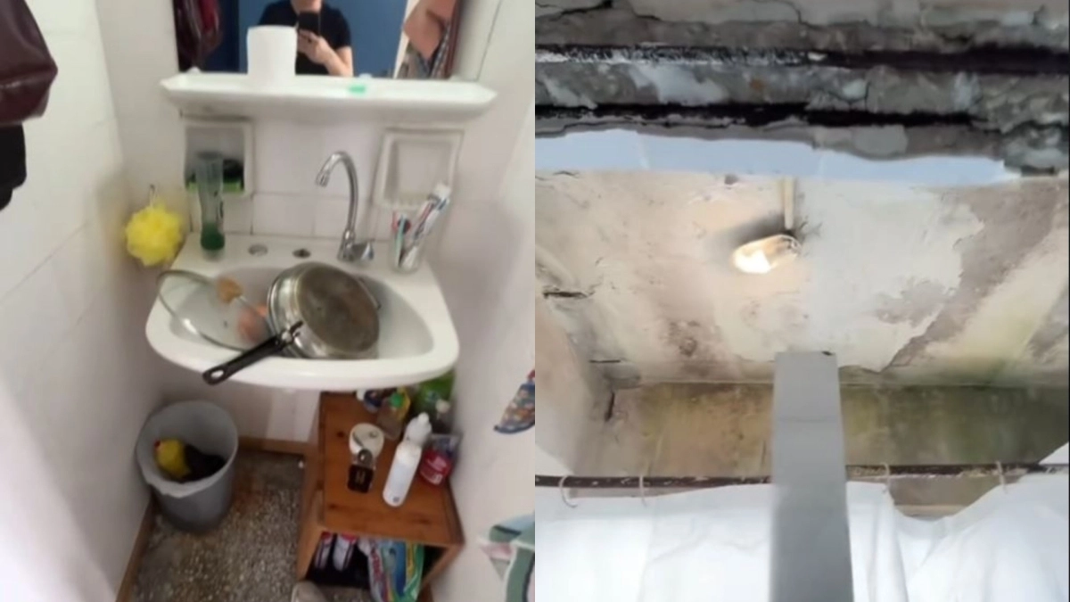 Εικόνες ντροπής: Οι ακατάλληλες συνθήκες στις φοιτητικές εστίες της Καβάλας σοκάρουν το TikTok (video)