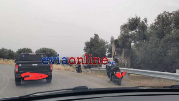 Σοβαρό τροχαίο με μηχανή και τραυματία 29χρονο στην Εύβοια