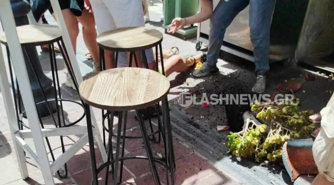 Χανιά: Γλάστρα έπεσε σε τουρίστρια στο ενετικό λιμάνι λόγω ισχυρών ανέμων