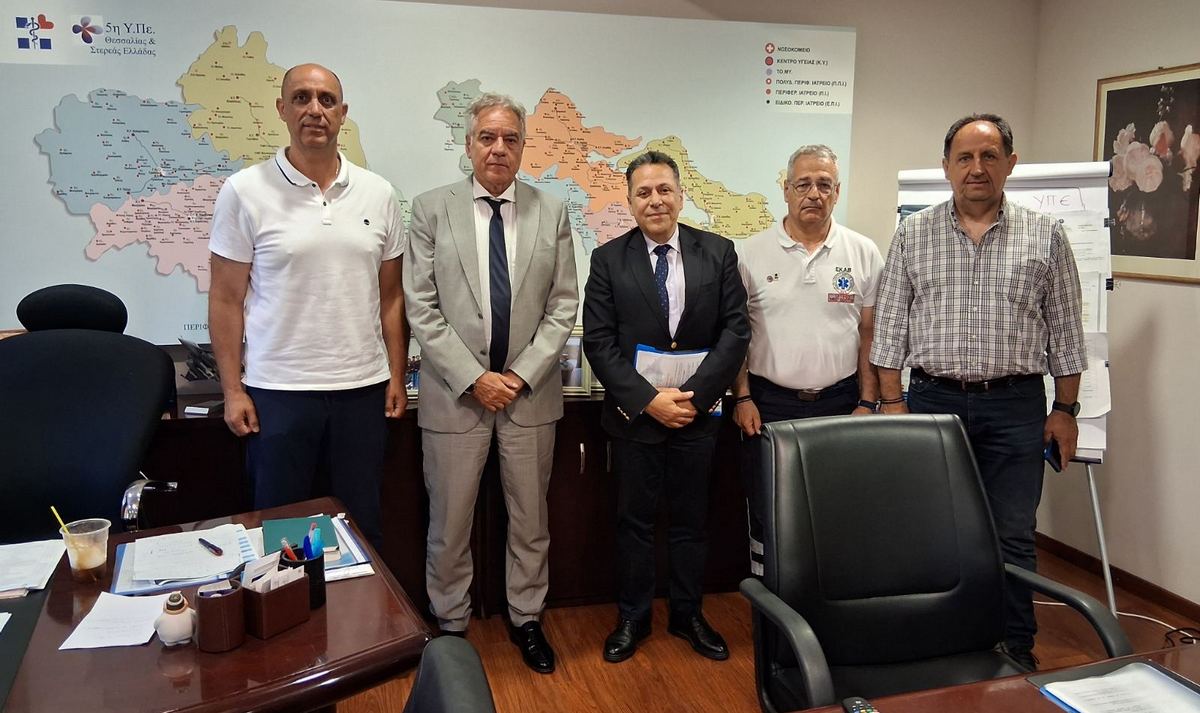 Συνάντηση Σερέτη με τους ανθρώπους του ΕΚΑΒ