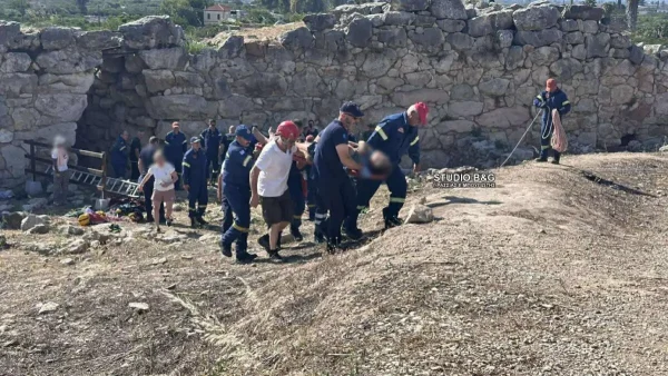 Αργολίδα: Επιχείρηση ανάσυρσης τουρίστα από πηγάδι στην Αρχαία Τίρυνθα