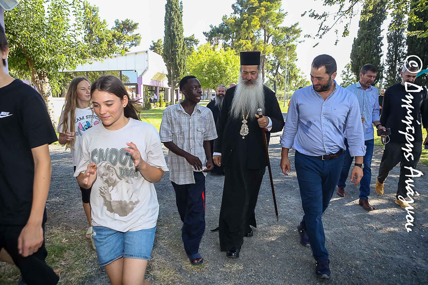 Ο Φάνης Σπανός επισκέφτηκε το κατασκηνωτικό κέντρο της Ιεράς Μητρόπολης Φθιώτιδας