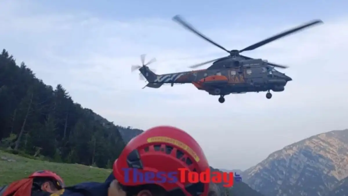 Όλυμπος: Δραματική επιχείρηση διάσωσης 63χρονου πολυτραυματία -Βίντεο με το ελικόπτερο σε υψόμετρο 2.000 μέτρων