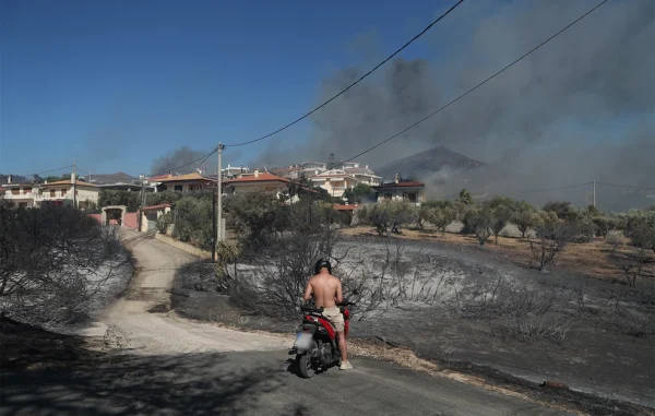 Η επόμενη μέρα μετά τη μεγάλη φωτιά στην Παλαιά Φώκαια – Αποκαρδιωτική η εικόνα, κάηκαν αρκετά σπίτια