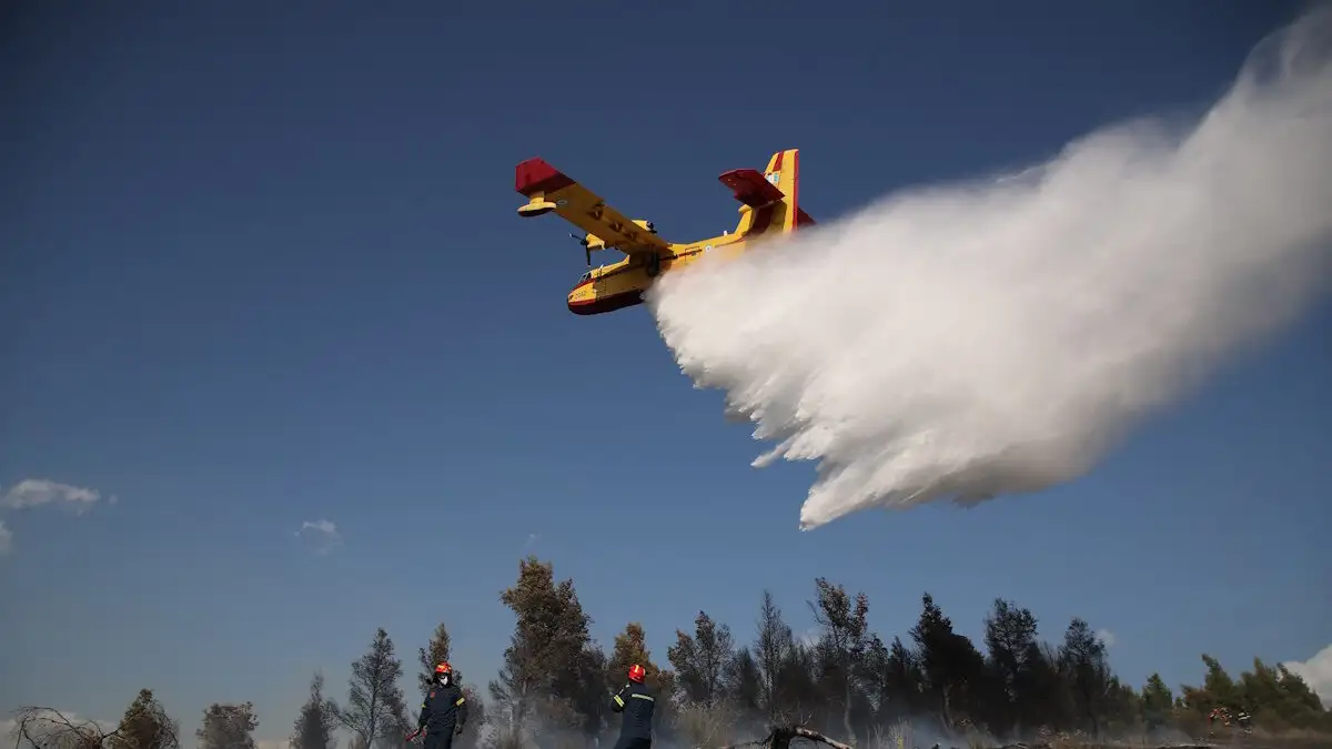 Φωτιά στη Μεσσηνία στο χωριό Αριστοδήμειο: Αεροσκάφη προσπαθούν να την θέσουν υπό έλεγχο