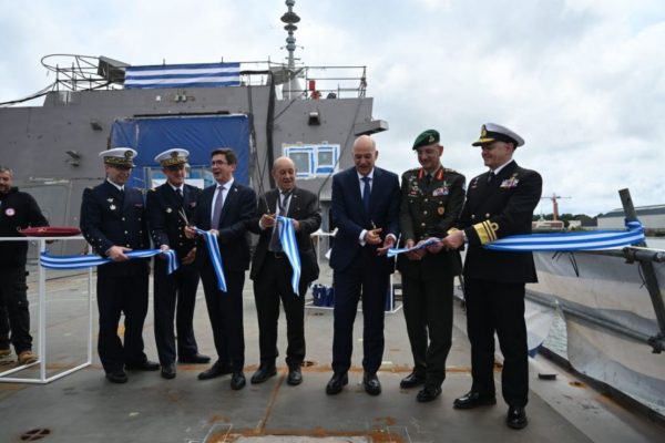 Δένδιας στην καθέλκυση της φρεγάτας «Φορμίων»: Είναι μια μεγάλη στιγμή για τη χώρα - Ολοκληρώνονται οι συζητήσεις για 4η φρεγάτα