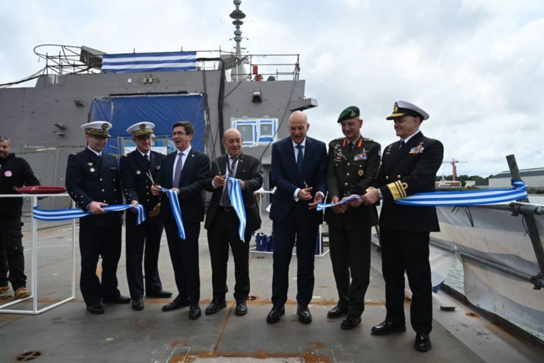 Δένδιας στην καθέλκυση της φρεγάτας «Φορμίων»: Είναι μια μεγάλη στιγμή για τη χώρα - Ολοκληρώνονται οι συζητήσεις για 4η φρεγάτα