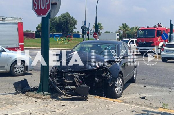 Τροχαίο με τρεις τραυματίες στην Πατρών - Πύργου, τους απεγκλώβισε η Πυροσβεστική