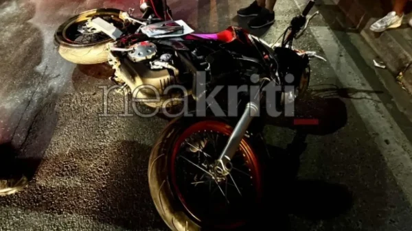 Ανήλικη παρασύρθηκε από μοτοσικλέτα στο Ηράκλειο