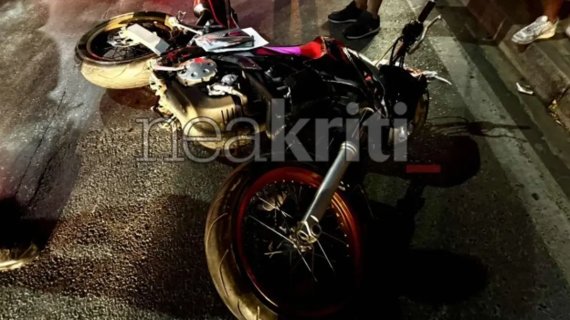 Ανήλικη παρασύρθηκε από μοτοσικλέτα στο Ηράκλειο