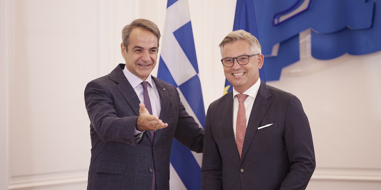 Επί τάπητος το μεταναστευτικό στη συνάντηση του Κ. Μητσοτάκη με τον Επίτροπο Εσωτερικών Υποθέσεων Μ. Μπρούνερ