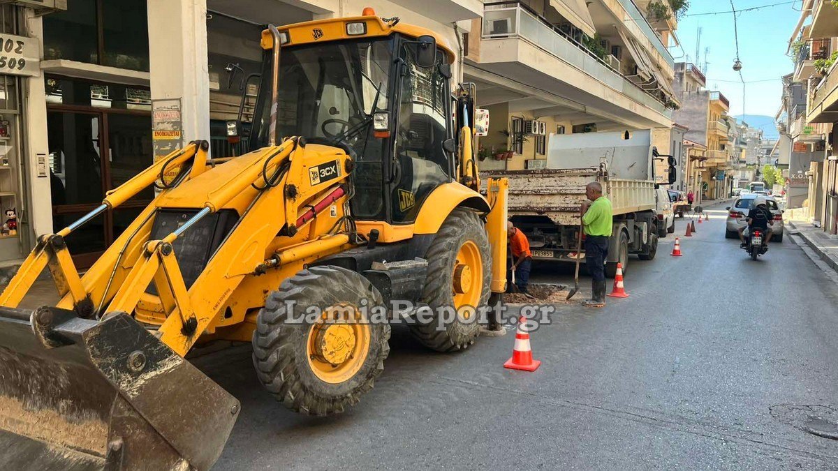 Λαμία: Διακοπή νερού λόγω βλάβης στην οδό Υψηλάντη (ΦΩΤΟ)