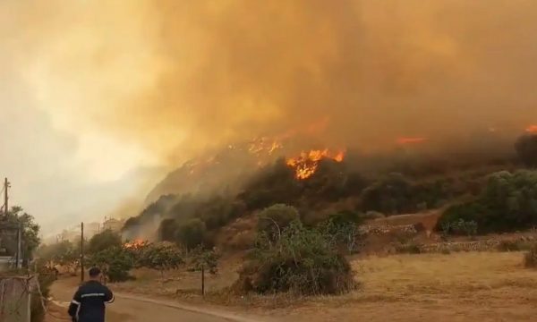 Πυρκαγιά στο Κιλκίς, βόρεια της λίμνης Δοϊράνης – Μήνυμα του 112 για απομάκρυνση των κατοίκων