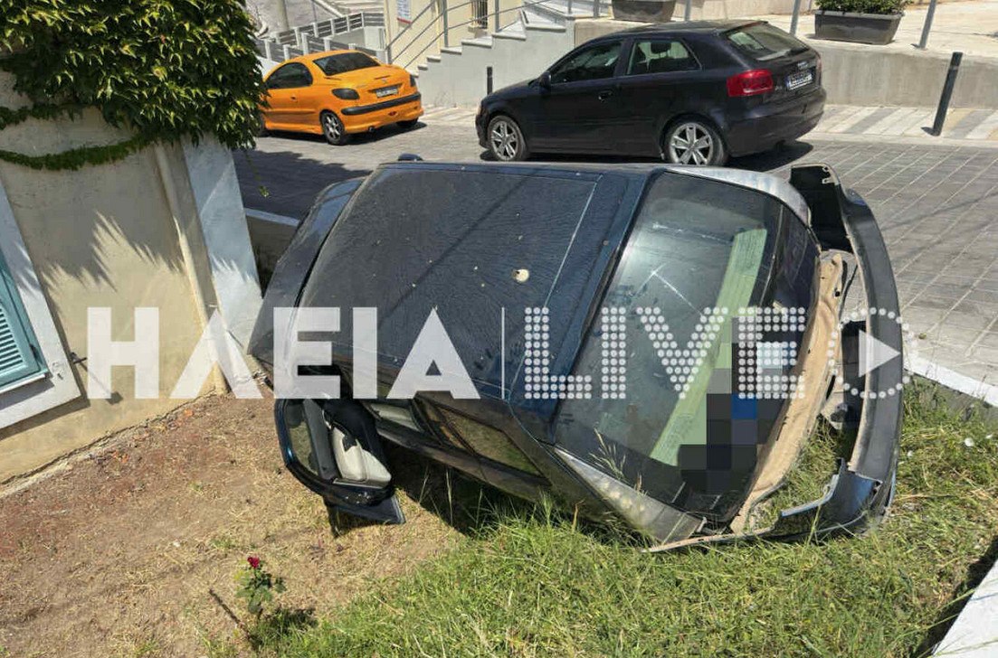 Τροχαίο στον Πύργο: Έχασε τον έλεγχο του ΙΧ της και κατέληξε σε αυλή σπιτιού 