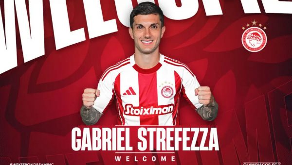 Ο Ολυμπιακός ανακοίνωσε την απόκτηση του Γκάμπριελ Στρεφέτσα