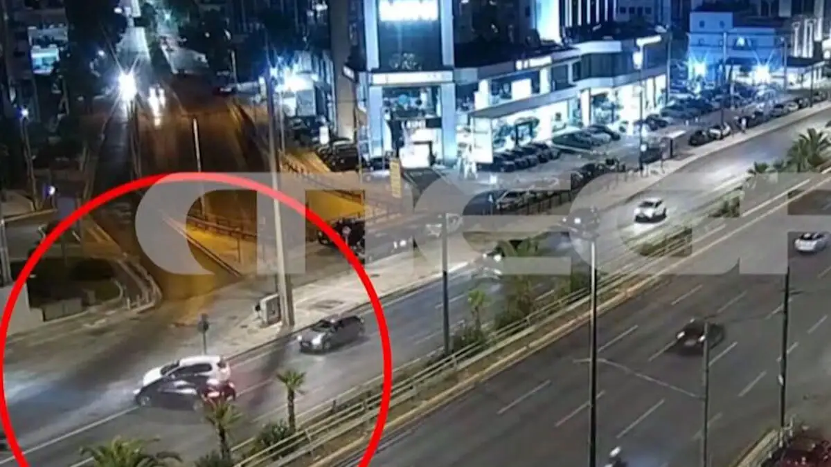 Λεωφόρος Συγγρού: Βίντεο με την καραμπόλα τριών αυτοκινήτων – Ένας σοβαρά τραυματίας