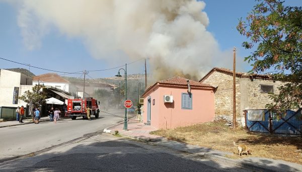 Λαμπάδιασε σπίτι το πρωί στο Μακρυχώρι Λάρισας (ΒΙΝΤΕΟ)