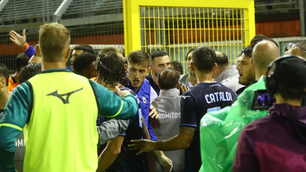 Ένταση προκλήθηκε στο φιλικό παιχνίδι της Λάτσιο με τον Ατρόμητο (ΦΩΤΟ)