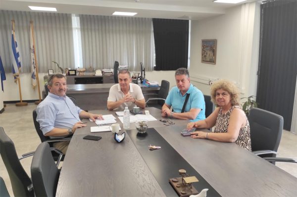 Συνάντηση του Διοικητή του Γ.Ν. Λιβαδειάς - Γ.Ν. Θηβών Λουκά Κατσούλη με το Δήμαρχο Λεβαδέων