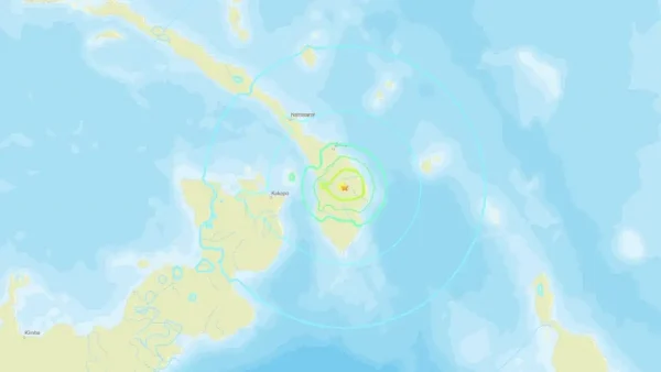 Σεισμός 6 Ρίχτερ στα ανοικτά της Νέας Βρετανίας, στην Παπούα Νέα Γουϊνέα