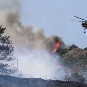 Μεγάλη πυρκαγιά έξω από τη Χαιρώνεια - Σηκώθηκαν αεροπλάνα και ελικόπτερα