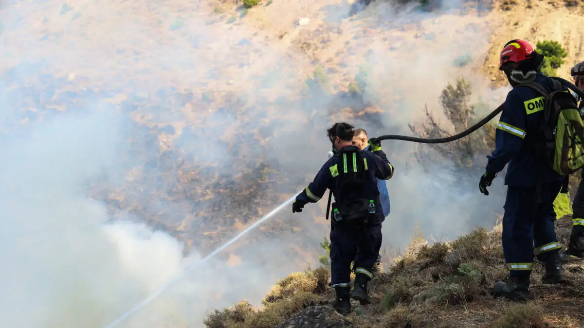 Φωτιά στη Χαλκιδική σε δασική έκταση στην περιοχή Στατώνι