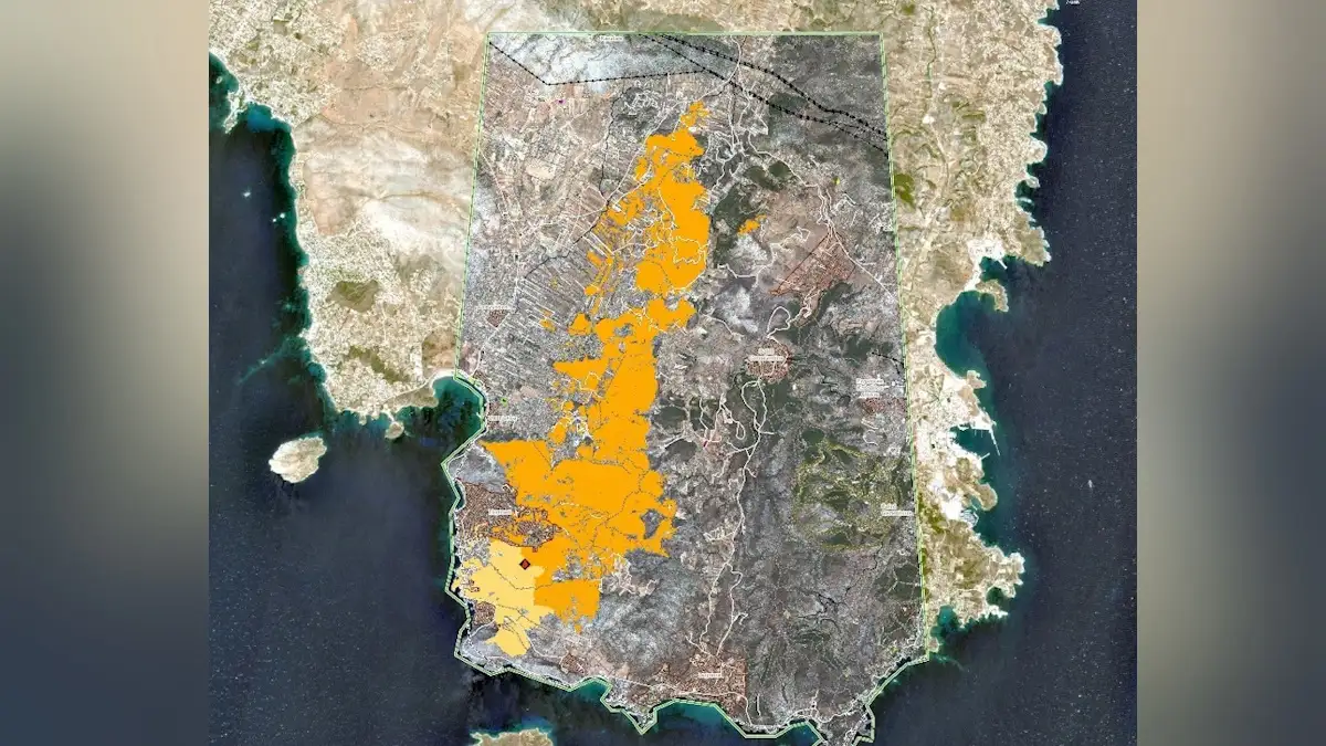 Κάηκαν σχεδόν 16.000 στρέμματα από τη φωτιά στην Κερατέα: Συνελήφθησαν δύο στελέχη του ΔΕΔΔΗΕ