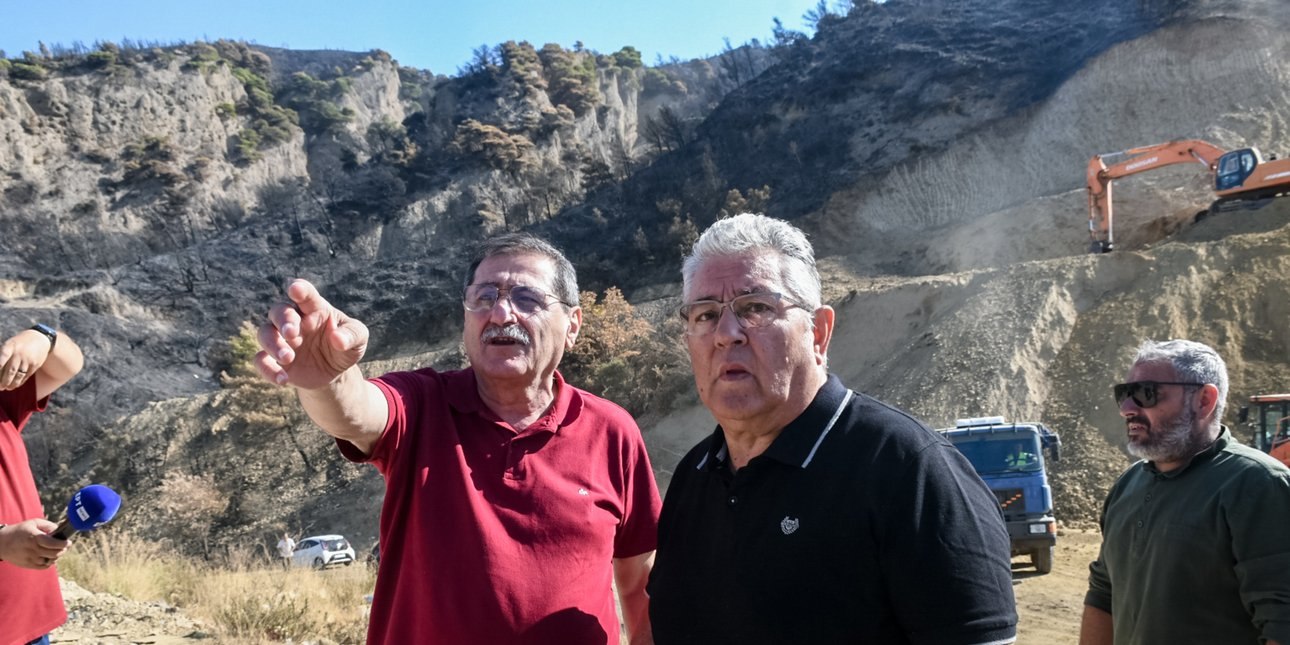 Στην Πάτρα ο Κουτσούμπας, επισκέφτηκε πυρόπληκτες περιοχές -Στήριξη σε Πελετίδη