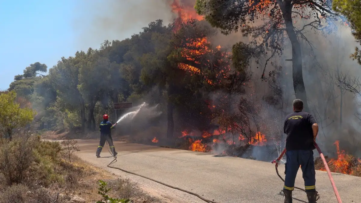 Φωτιά στον Πύργο στην περιοχή Μαλαπάσι: Καίει κοντά σε σπίτια – Μήνυμα του 112 για ετοιμότητα