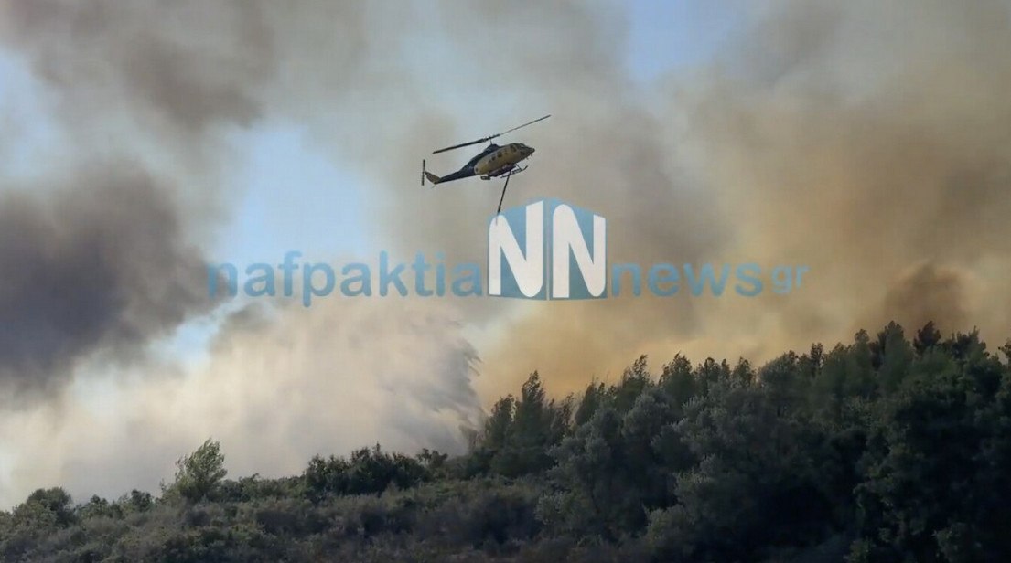 Πυρκαγιά στην Κοκώρη Αιτωλοακαρνανίας - Μήνυμα από το 112 για εκκένωση δύο περιοχών