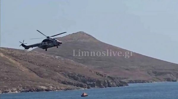 Λήμνος: Διάσωση θρίλερ στο Πλατύ – Δύο παιδιά παρασύρθηκαν με SUP και σώθηκαν από Super Puma και Λιμενικό
