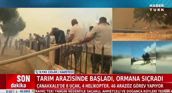 Εκτός ελέγχου τα μέτωπα της φωτιάς στα Δαρδανέλια – Εκκενώθηκαν οικισμοί, κινδύνευσαν νοσοκομείο και πυροσβέστες