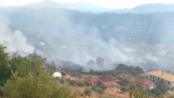 Πυρκαγιά στην Πρέβεζα: Μεγάλη «μάχη» της πυροσβεστικής με τις φλόγες στην περιοχή Βρυσούλα – Κάηκαν σπίτια