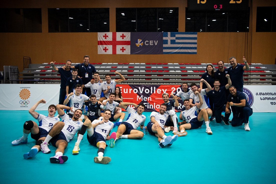 Προκριματικά Ευρωβόλεϊ ανδρών: Περίπατος της Ελλάδας στη Γεωργία και νίκη με 3-0