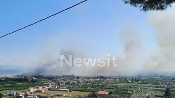 Πυρκαγιά στον Γαλατά Αιτωλοακαρνανίας – Σηκώθηκαν αεροσκάφη