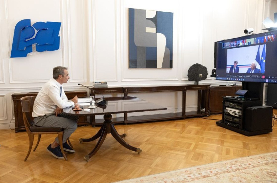 Κυρ. Μητσοτάκης στην τηλεδιάσκεψη ηγετών για την Ουκρανία: Προτεραιότητα η κατάπαυση του πυρός