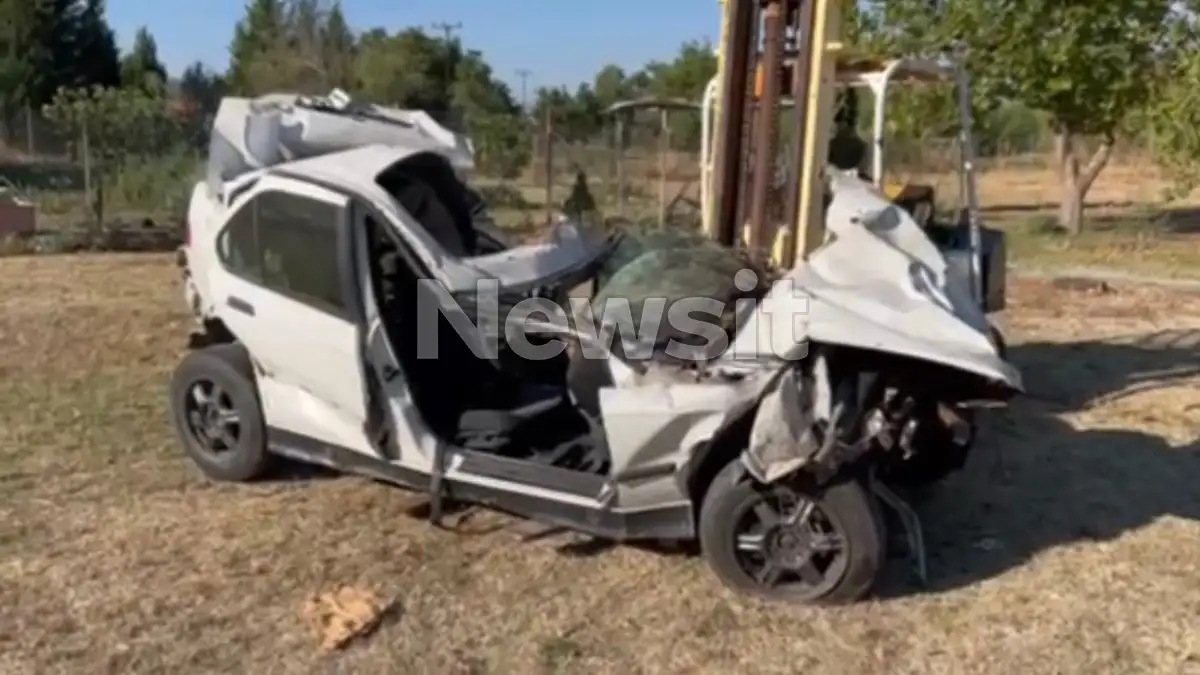 Τροχαίο δυστύχημα στην Καστοριά: Τα ίχνη από το φρενάρισμα δείχνουν πως συνέβη κάτι απρόβλεπτο