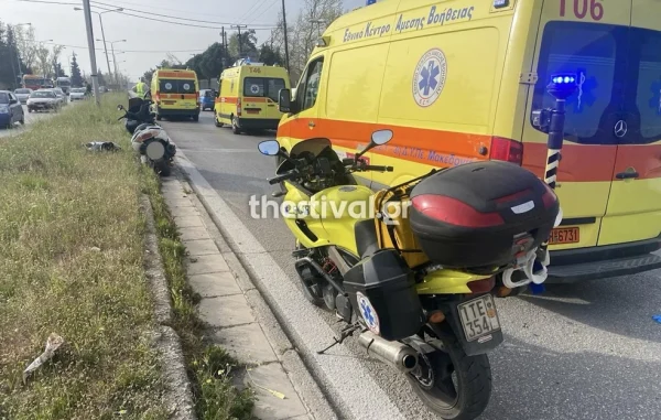 Λεωφορείο συγκρούστηκε με μοτοσικλέτα στη Θεσσαλονίκη – Πολυτραυματίας ο οδηγός του δικύκλου