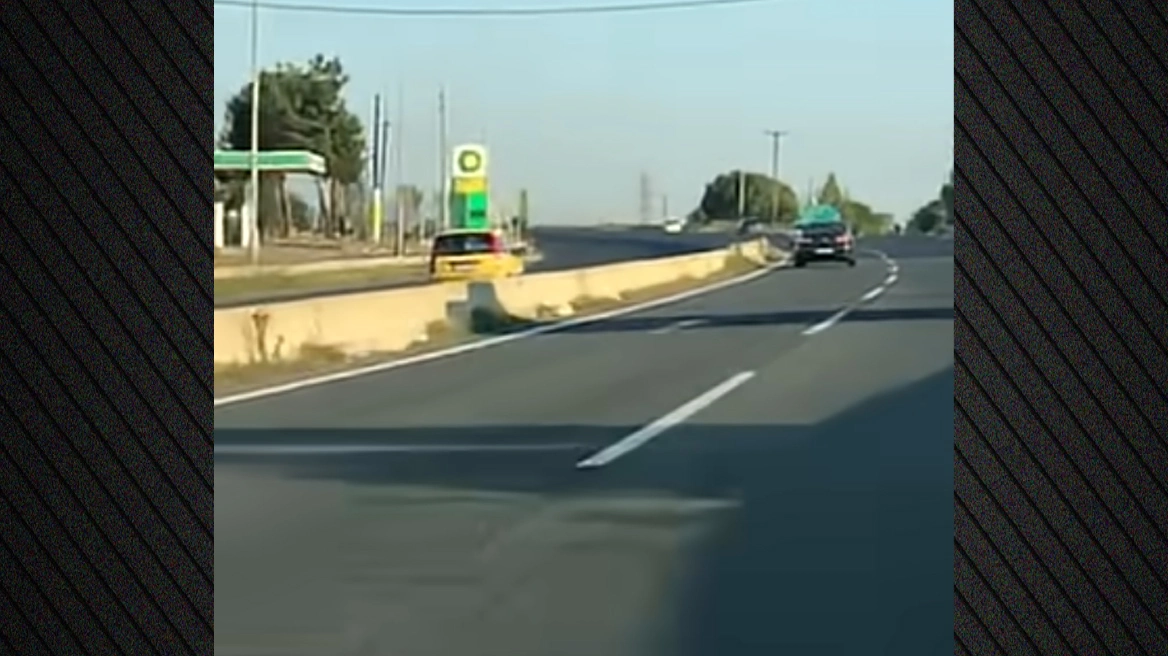 Αυτοκίνητο πήγαινε ανάποδα στον δρόμο Κοζάνης - Πτολεμαϊδας, δείτε βίντεο