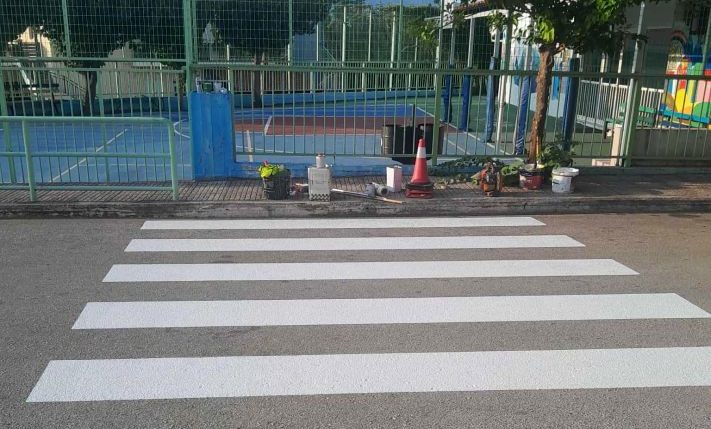 Ολοκληρώθηκαν οι εργασίες διαγράμμισης στα σχολεία του Δήμου Λαμιέων