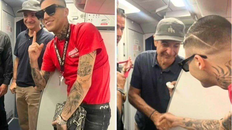 Απροσδόκητη συνάντηση Μητσοτάκη - Τρανού μέσα σε αεροπλάνο: Ταξίδεψαν στον ίδιο προορισμό