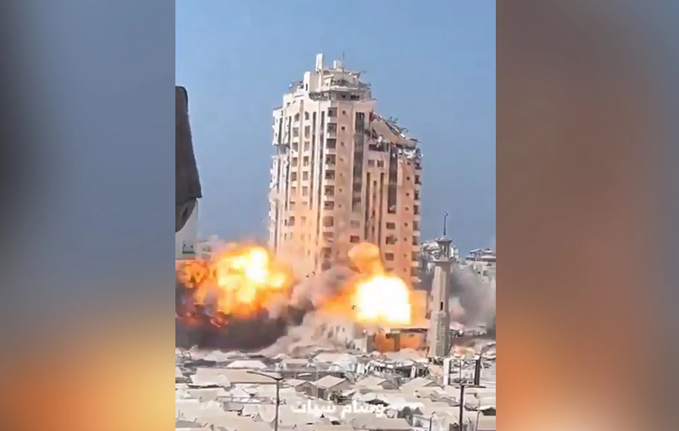 Το Ισραήλ ισοπέδωσε ένα από τα ψηλότερα κτίρια στην πόλη της Γάζας