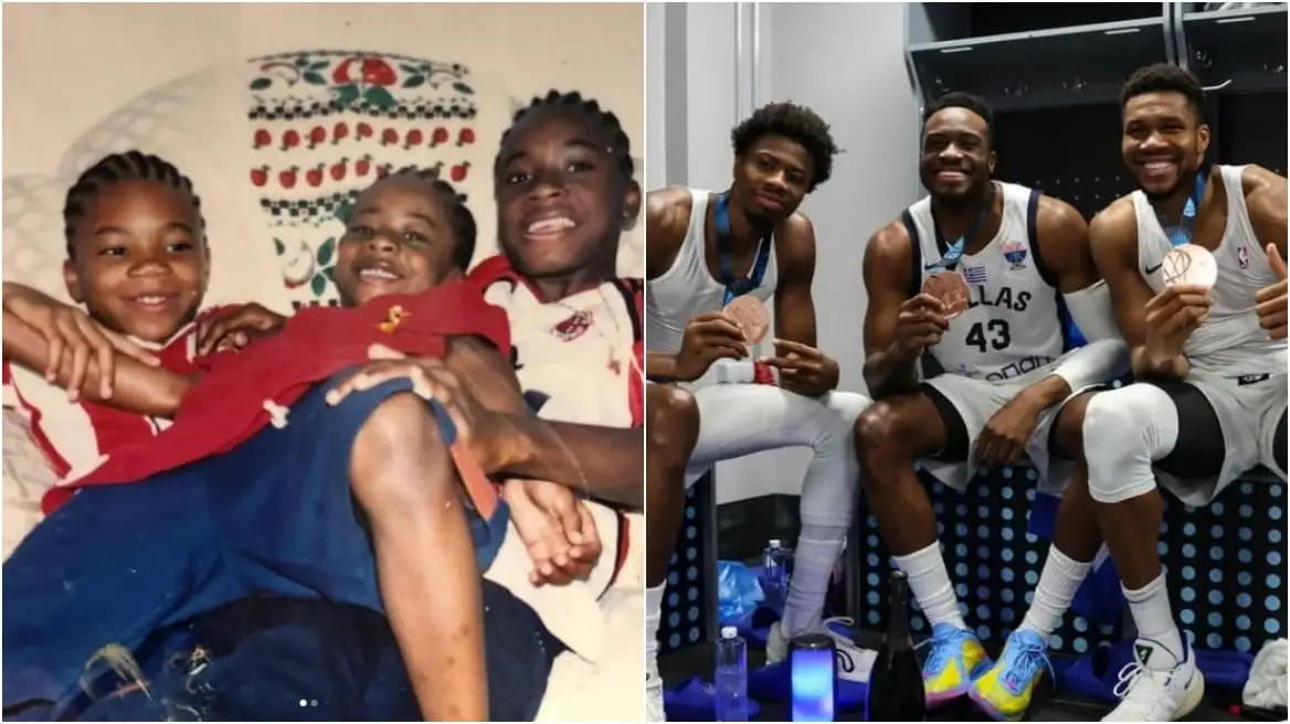 Η συγκινητική ανάρτηση του Κώστα Αντετοκούνμπο: «Τρία αδέρφια από τα Σεπόλια»