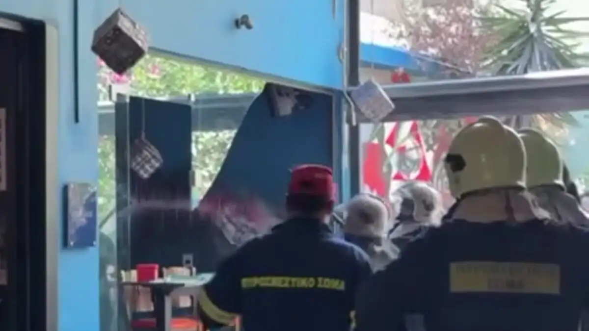 Ηράκλειο: Έκρηξη από φιάλη υγραερίου σε καφενείο – Ένας ελαφρά τραυματίας