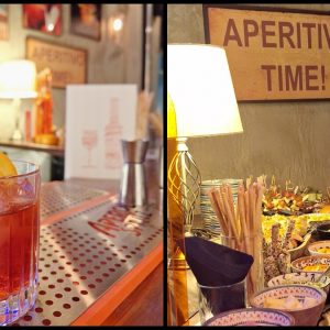 Βραδιά Aperitivo με Hugo Spritz και Campari Boulevardier την Πέμπτη στο Exi Bistro Café
