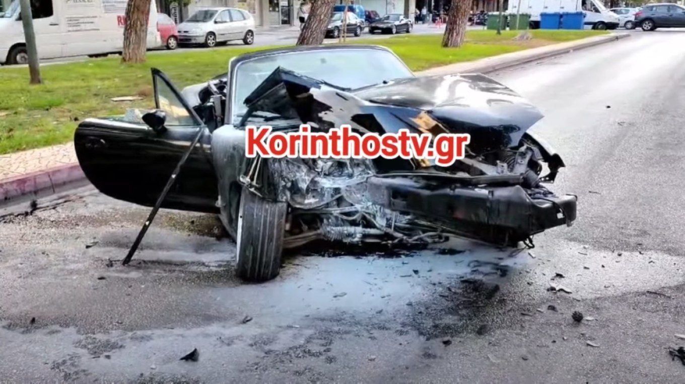 Κόρινθος: Δύο τραυματίες από σοβαρό τροχαίο ατύχημα