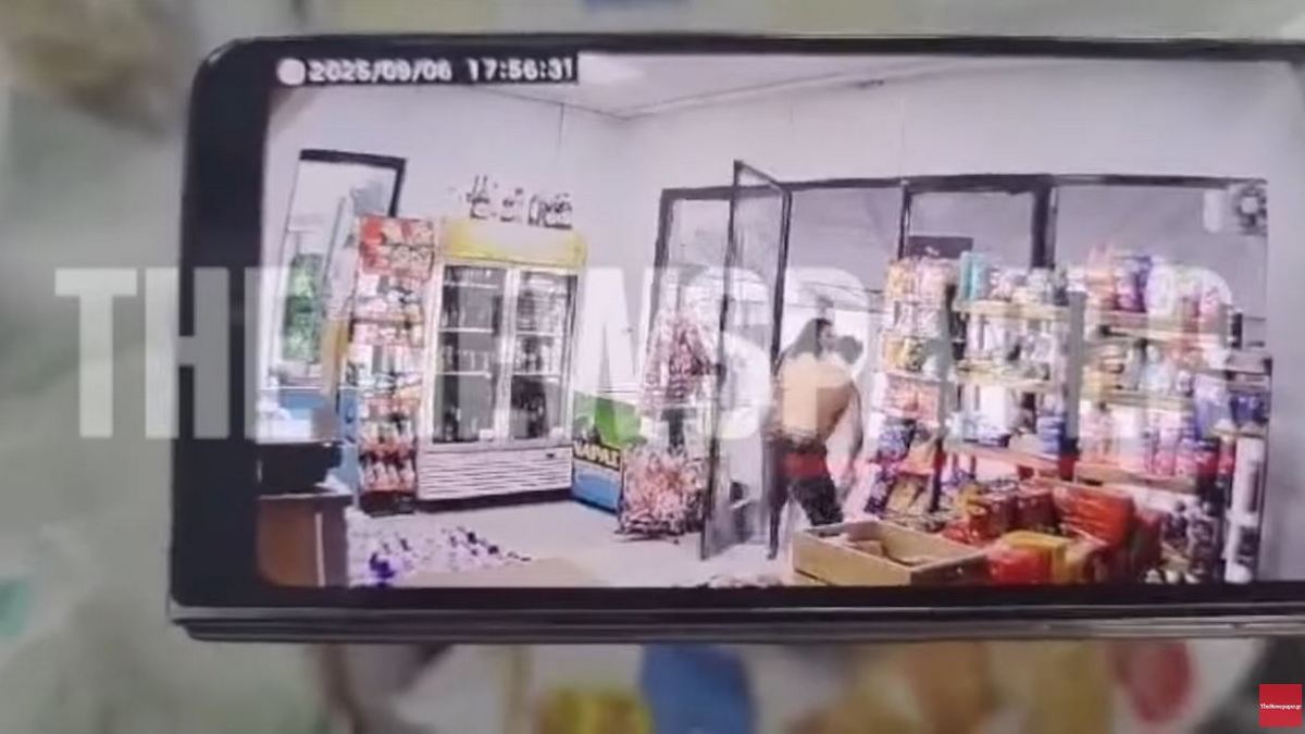 Βίντεο από την επίθεση ληστή σε υπάλληλο μίνι μάρκετ - Η συμπεριφορά του στα κρατητήρια τον έστειλε στο ψυχιατρείο!