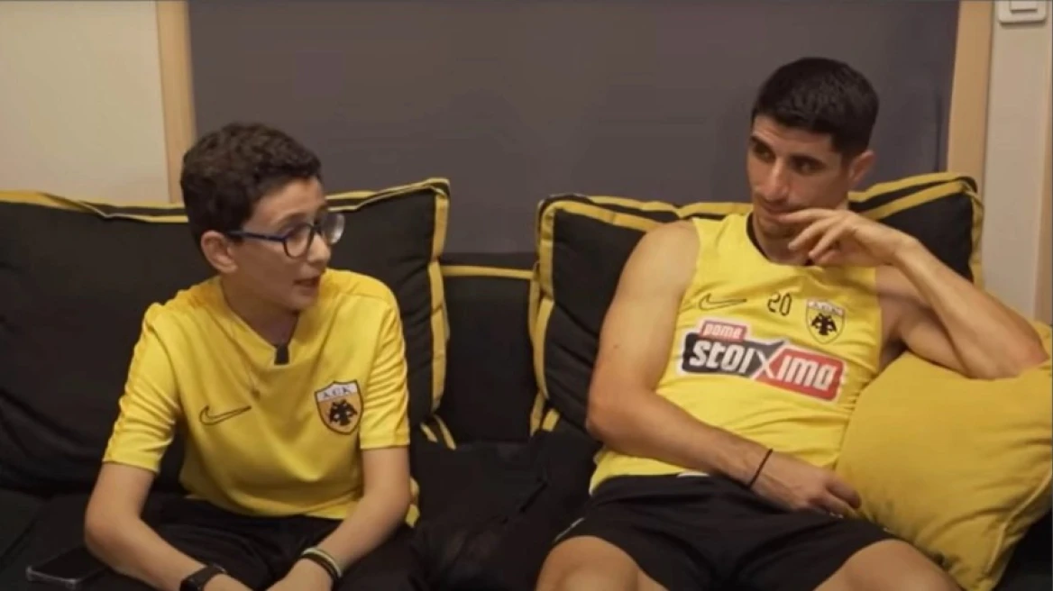 ΑΕΚ: Η επίσκεψη του μικρού Μιχαήλ στα Σπάτα - Δείτε βίντεο