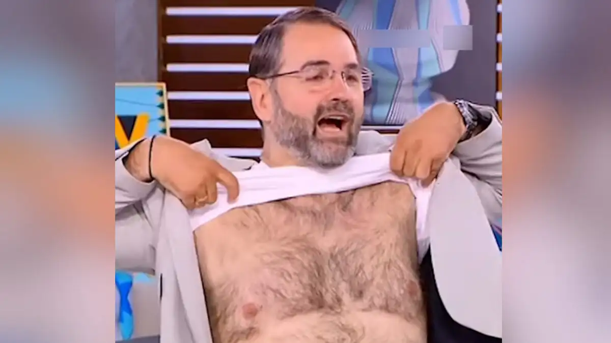 Ο Σταύρος Μπαλάσκας σήκωσε τη μπλούζα για να δείξει το στήθος του – Ο Γιώργος Λιάγκας ζήτησε συγγνώμη