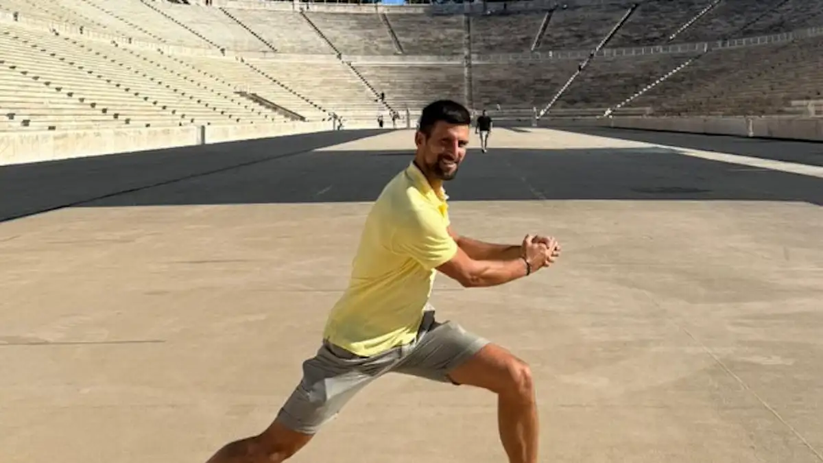 Ο Νόβακ Τζόκοβιτς στο Παναθηναϊκό Στάδιο: «Δοκίμασα το sliding stretch backhand μου στο πιο ιστορικό αθλητικό κέντρο στον κόσμο»